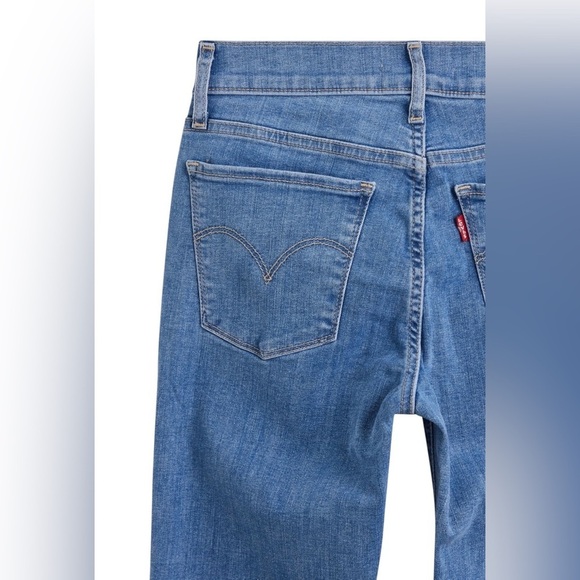 Levi's 710 Super Skinny High Rise Jeans - Light Blue Wash - Size 30 - Picture 4 of 11